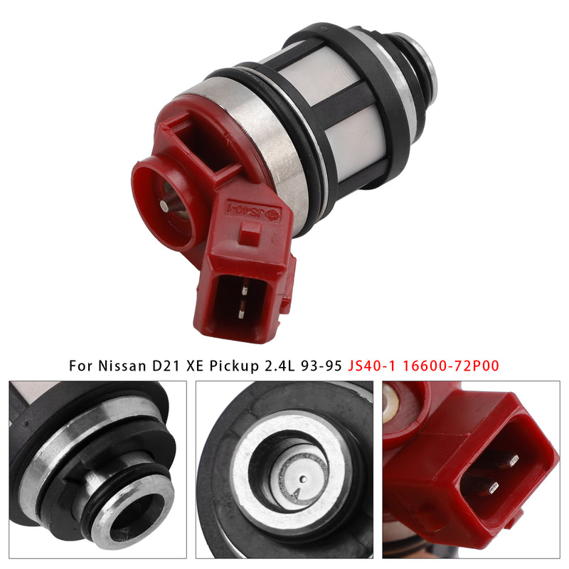 Nissan D21 XE Pickup 2.4L 1993-1995 JS40-1 16600-72P00 1PCS Fuel Injector