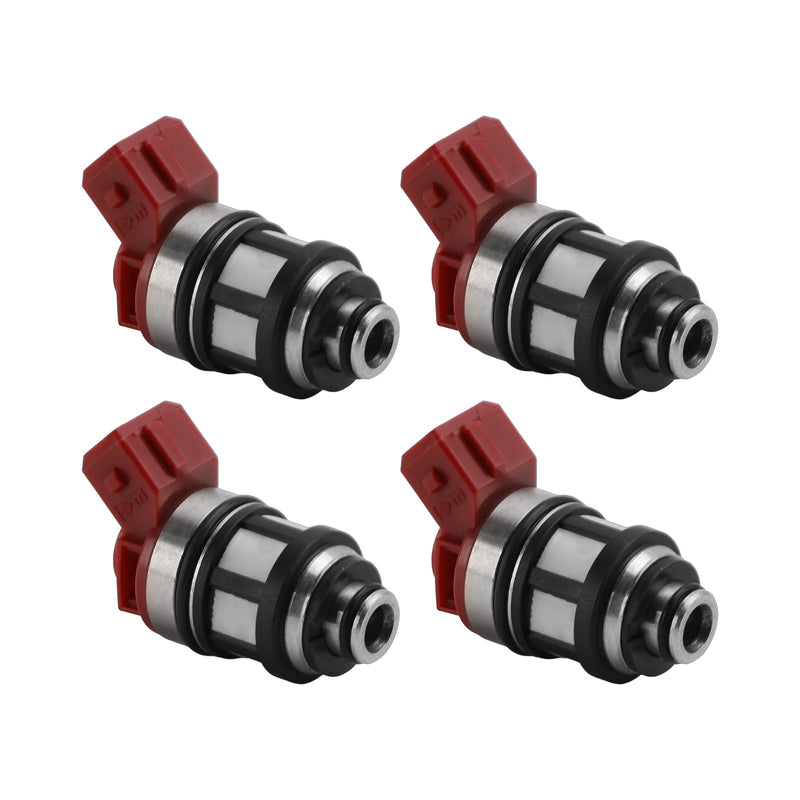 4Pcs JS40-1 16600-72P00 Fuel Injector For Nissan D21 XE Pickup 2.4L 93-95
