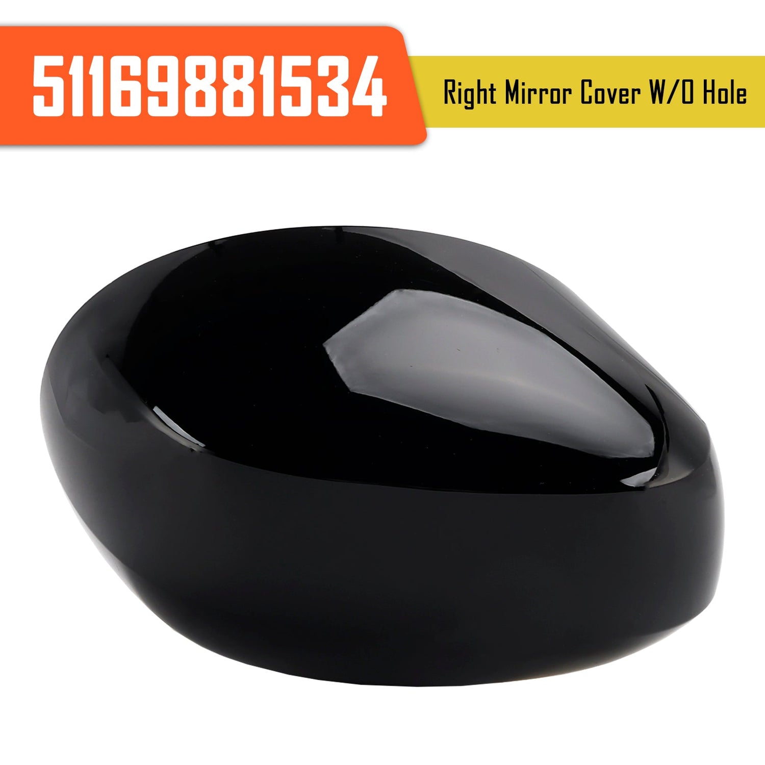 Right Mirror Cover W/O Hole 51169881534 for MINI Cooper F54 F55 F56 F57 20-24