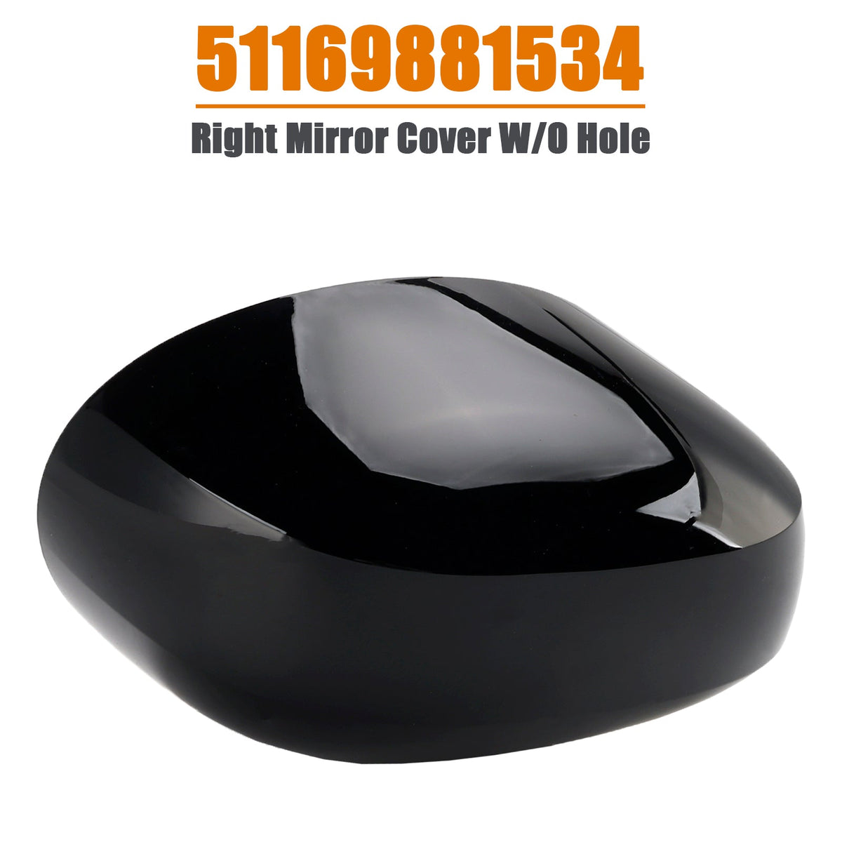 Right Mirror Cover W/O Hole 51169881534 for MINI Cooper F54 F55 F56 F57 20-24