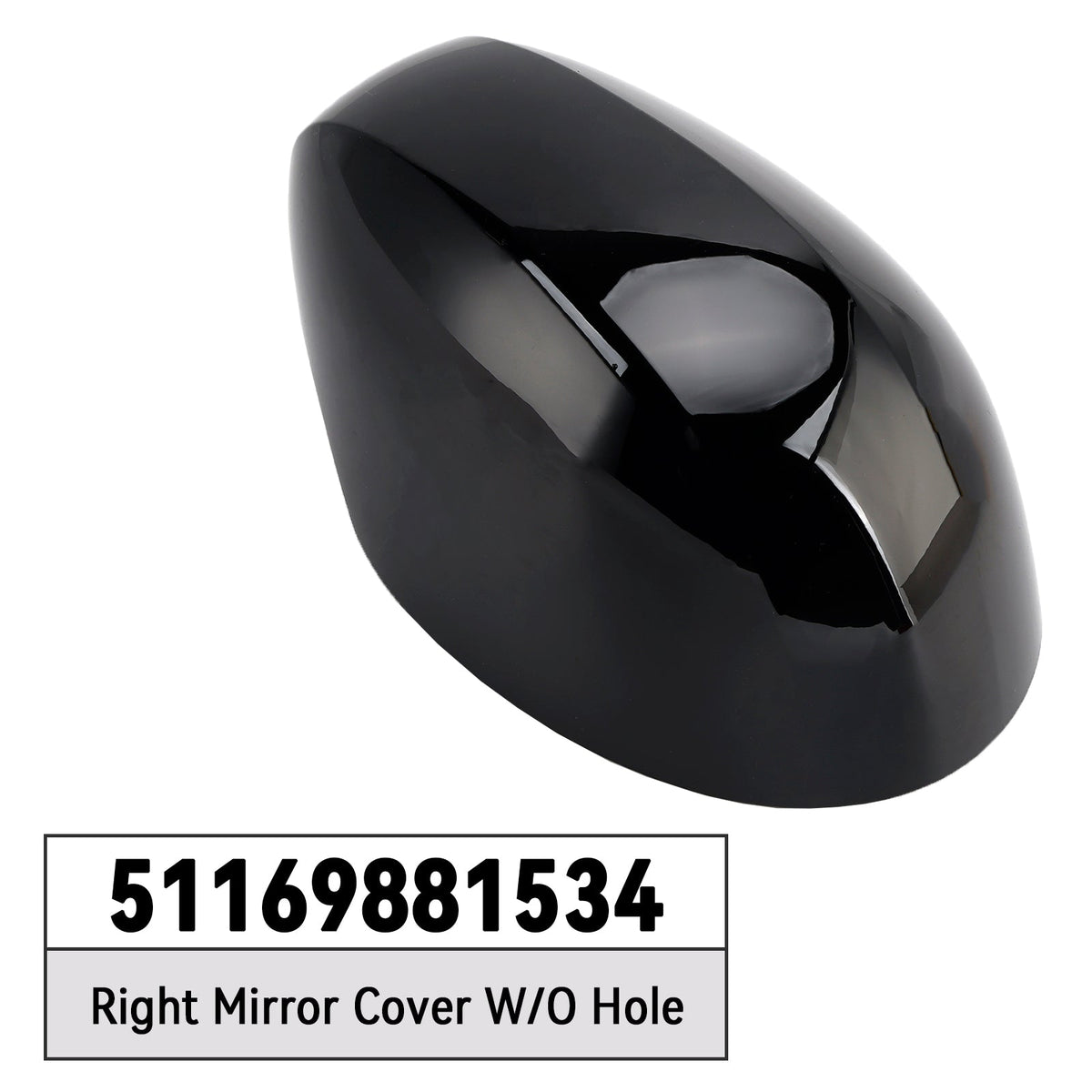 Right Mirror Cover W/O Hole 51169881534 for MINI Cooper F54 F55 F56 F57 20-24