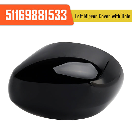 Left Mirror Cover with Hole 51169881533 for MINI Cooper F54 F55 F56 F57 20-24
