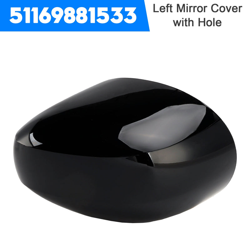Left Mirror Cover with Hole 51169881533 for MINI Cooper F54 F55 F56 F57 20-24