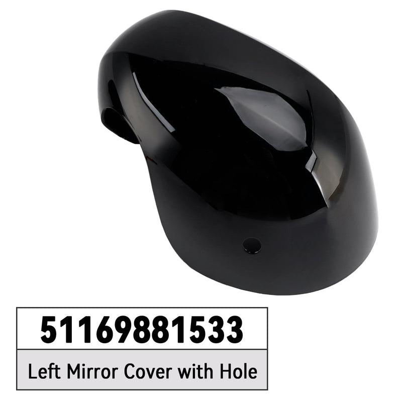 Left Mirror Cover with Hole 51169881533 for MINI Cooper F54 F55 F56 F57 20-24