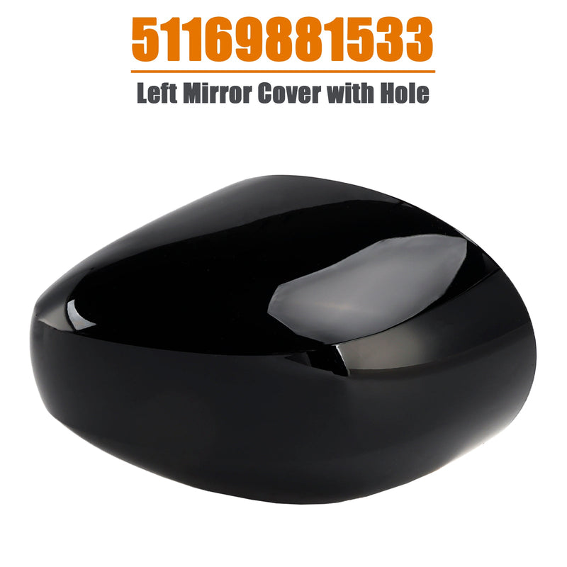 Left Mirror Cover with Hole 51169881533 for MINI Cooper F54 F55 F56 F57 20-24