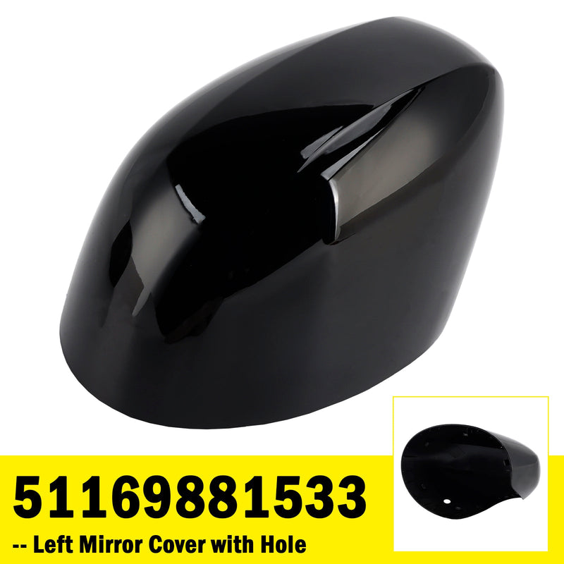 Left Mirror Cover with Hole 51169881533 for MINI Cooper F54 F55 F56 F57 20-24
