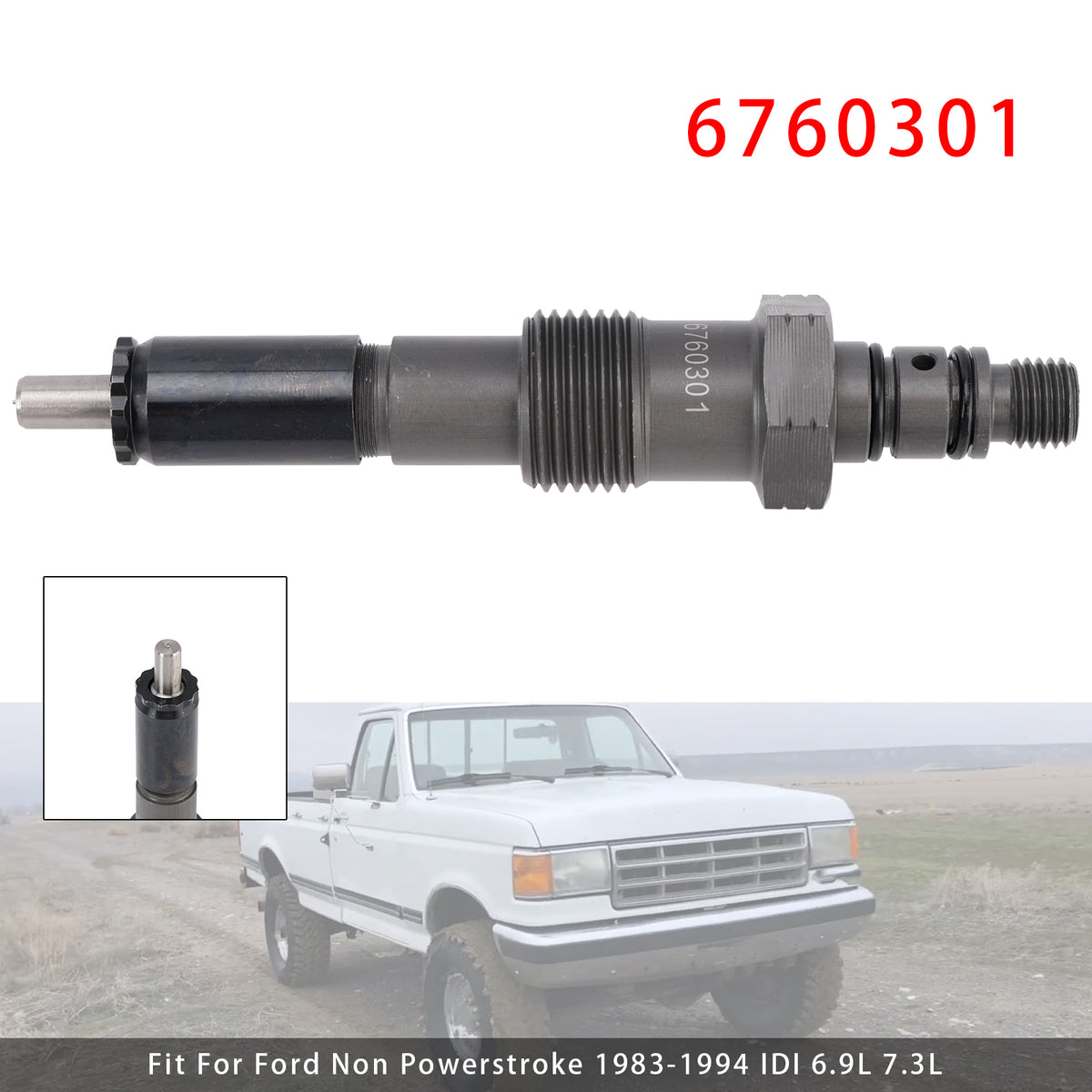 Ford Non Powerstroke Diesel 1983-1994 IDI 6.9L 7.3L 6760301 1PCS Fuel Injector