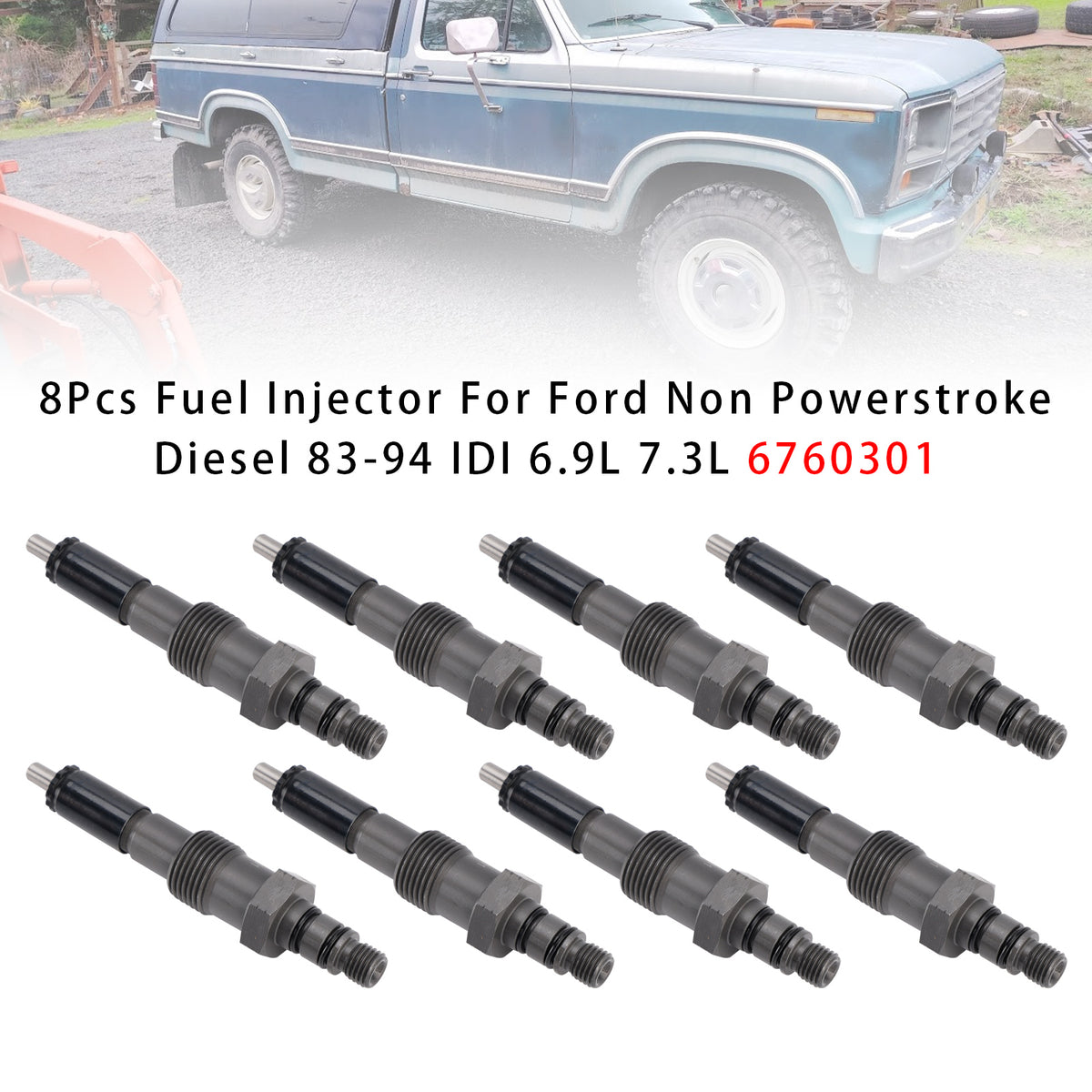 Ford Non Powerstroke Diesel 1983-1994 IDI 6.9L 7.3L 6760301 8PCS Fuel Injector