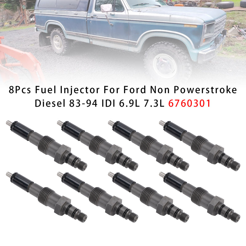 Ford Non Powerstroke Diesel 1983-1994 IDI 6.9L 7.3L 6760301 8PCS Fuel Injector