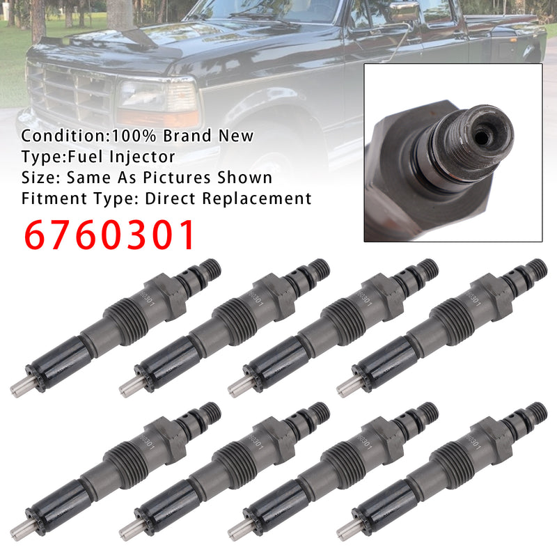 Ford Non Powerstroke Diesel 1983-1994 IDI 6.9L 7.3L 6760301 8PCS Fuel Injector