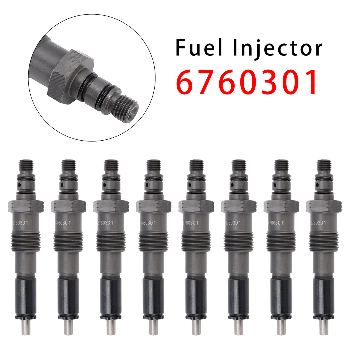 Ford Non Powerstroke Diesel 1983-1994 IDI 6.9L 7.3L 6760301 8PCS Fuel Injector