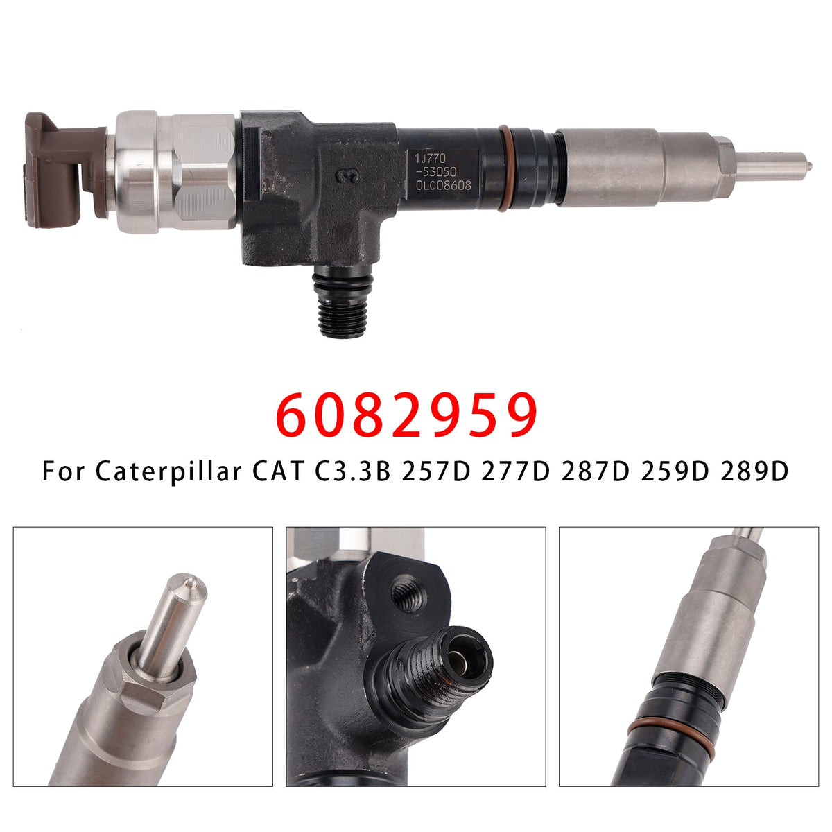 Caterpillar CAT C3.3B 257D 277D 287D 259D 289D 6082959 1Pcs Fuel Injector