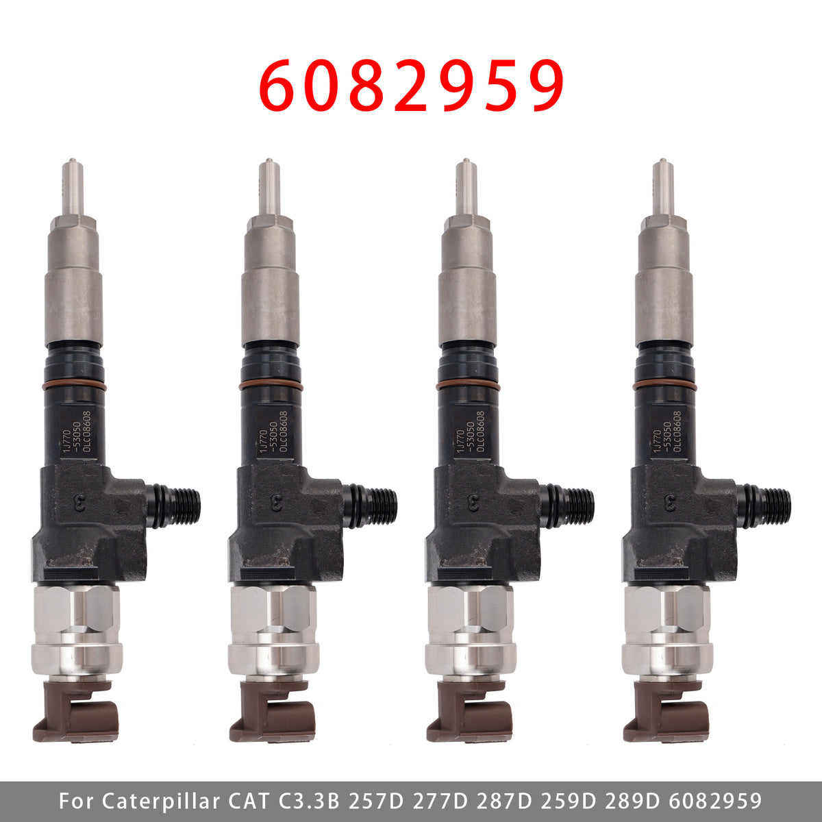 Caterpillar CAT C3.3B 257D 277D 287D 259D 289D 6082959 4PCS Fuel Injector