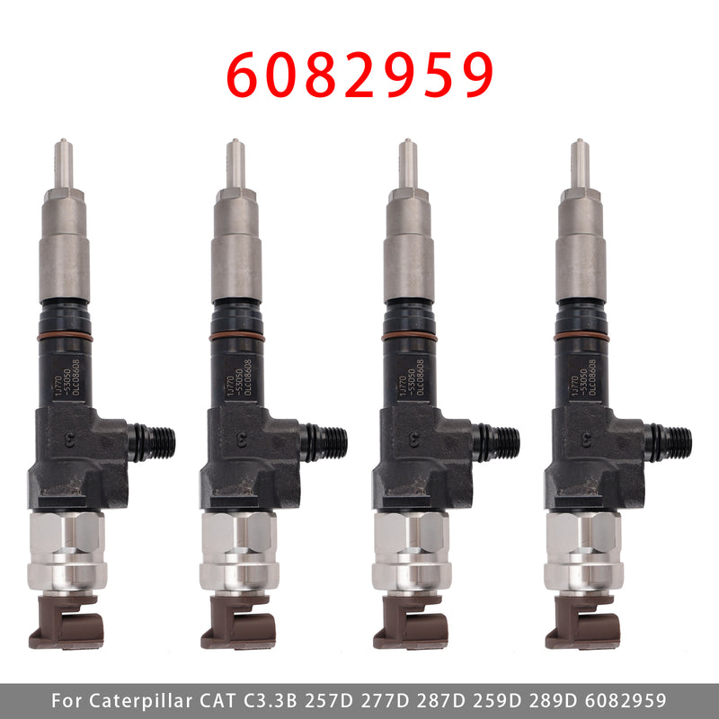 Caterpillar CAT C3.3B 257D 277D 287D 259D 289D 6082959 4PCS Fuel Injector