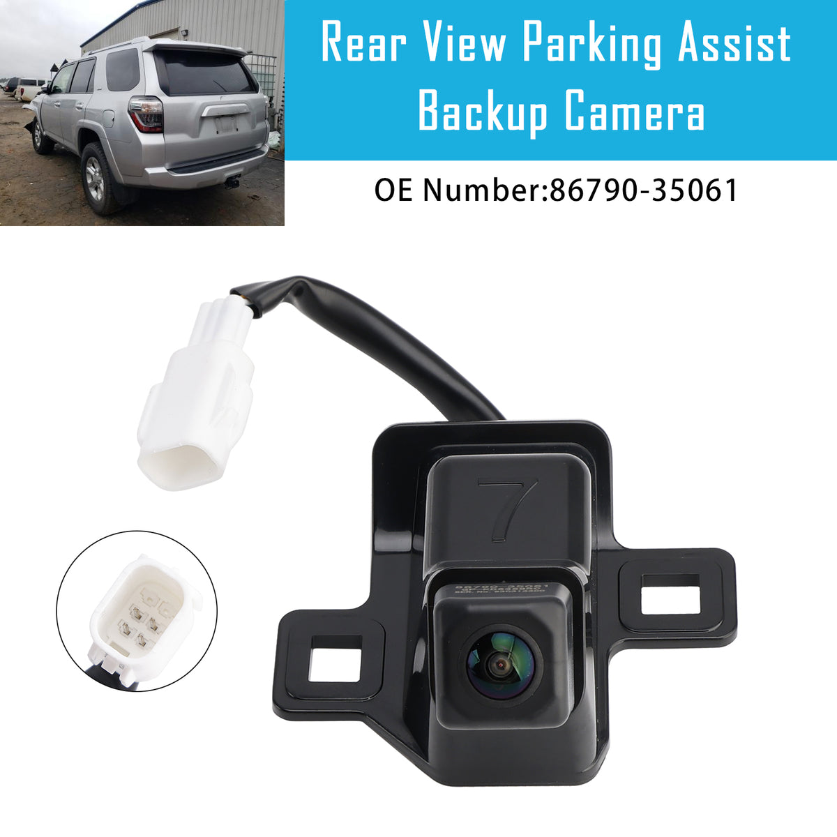 Toyota 4Runner 4.0L 2014-2024 GRN280,GRN285 Rear View Parking Assist Backup Camera 86790-35061