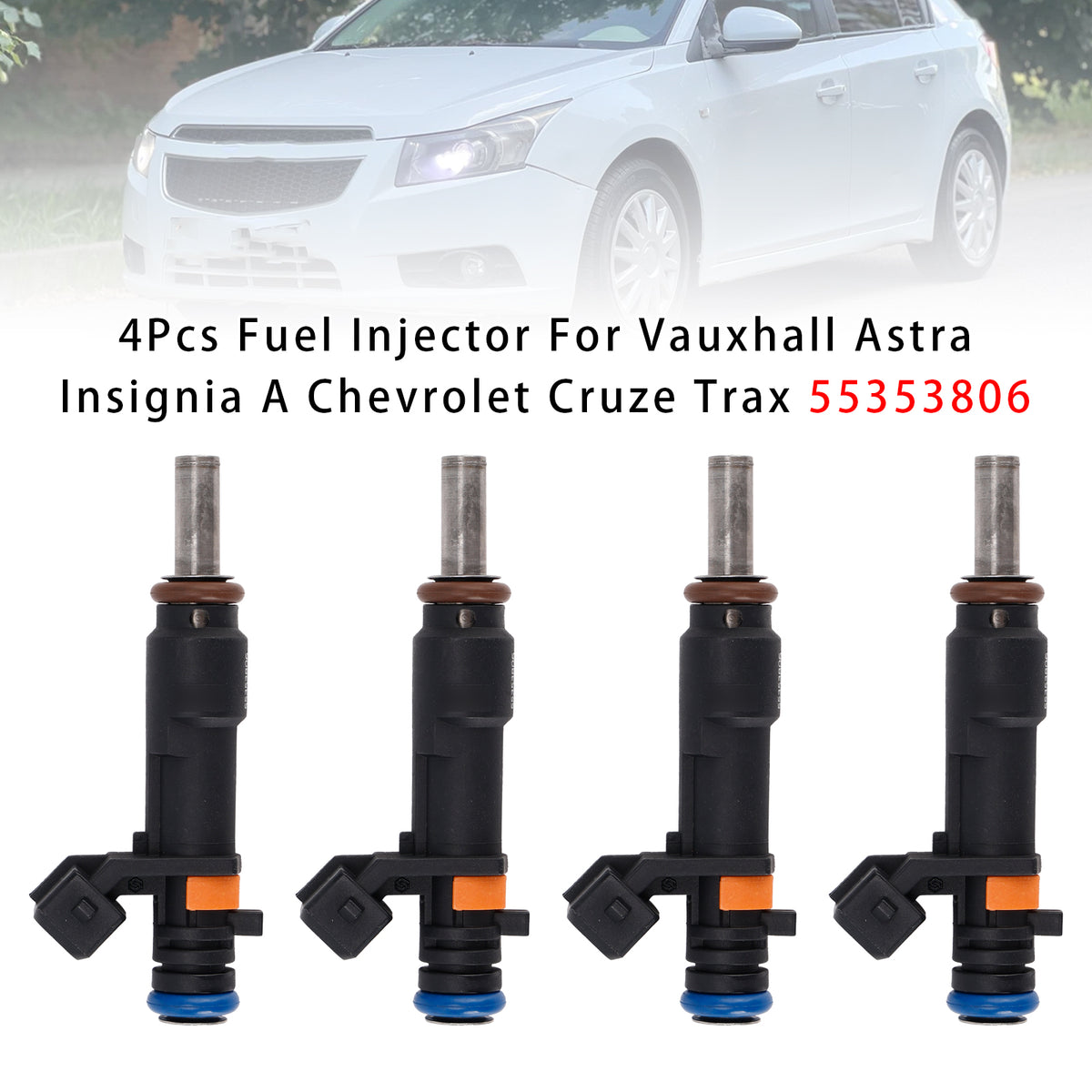 Vauxhall Astra Insignia A Chevrolet Cruze Trax 55353806 4PCS Fuel Injector