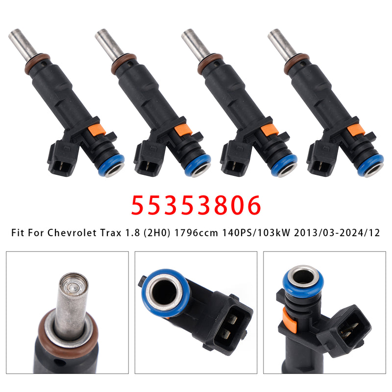 Vauxhall Astra Insignia A Chevrolet Cruze Trax 55353806 4PCS Fuel Injector