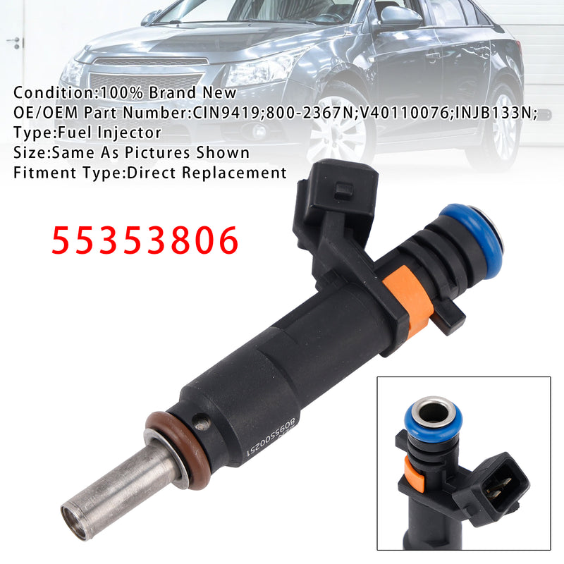 Vauxhall Astra Insignia A Chevrolet Cruze Trax 55353806 1PCS Fuel Injector