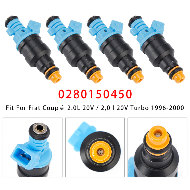 Fiat Lancia kappa Coupe 2.0 20V Turbo 0280150450 4PCS Fuel Injector