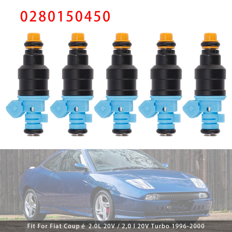 Fiat Lancia kappa Coupe 2.0 20V Turbo 0280150450 5Pcs Fuel Injector