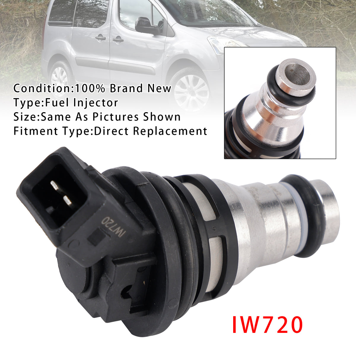 Citroen Peugeot Fiat 1.8 XU7 1.6 XU5 2.0 XU10J2 IW720 1PCS Fuel Injector