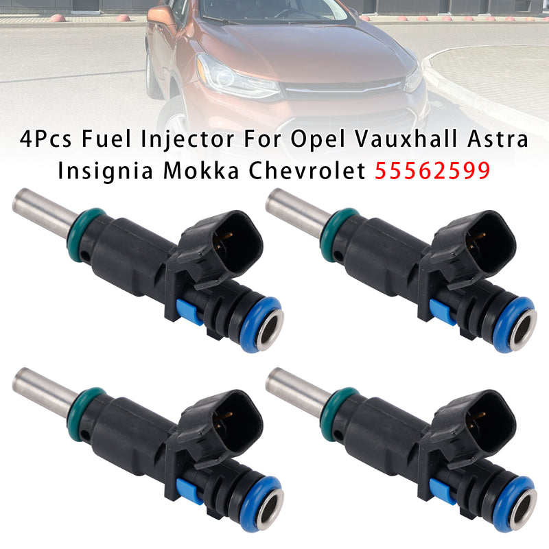 Opel Vauxhall Astra Insignia Mokka Chevrolet 55562599 4PCS Fuel Injector