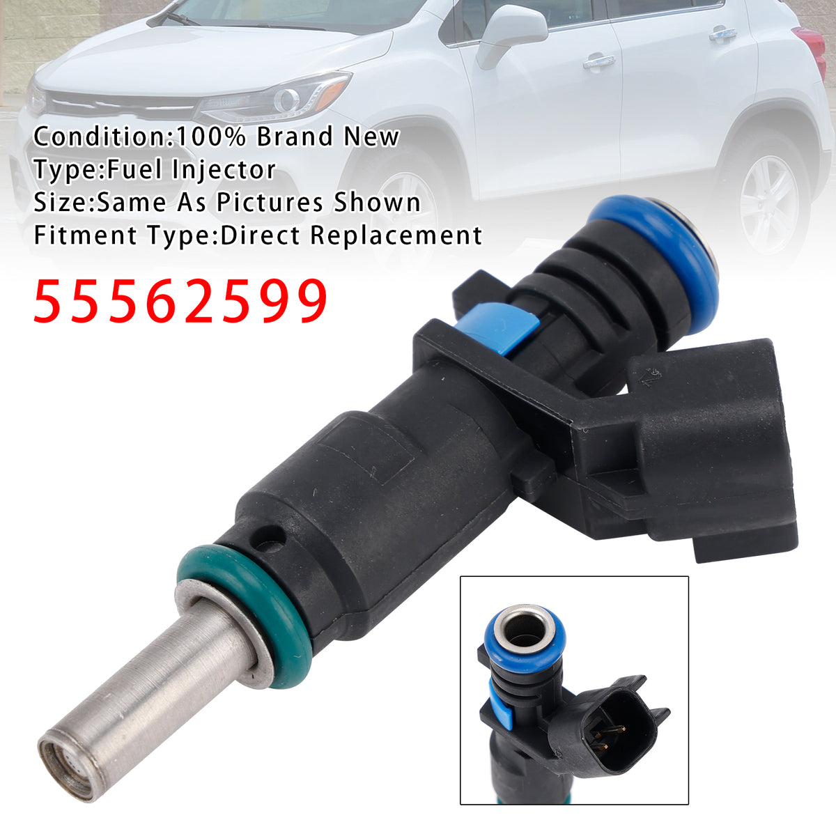 Opel Vauxhall Astra Insignia Mokka Chevrolet 55562599 1PCS Fuel Injector