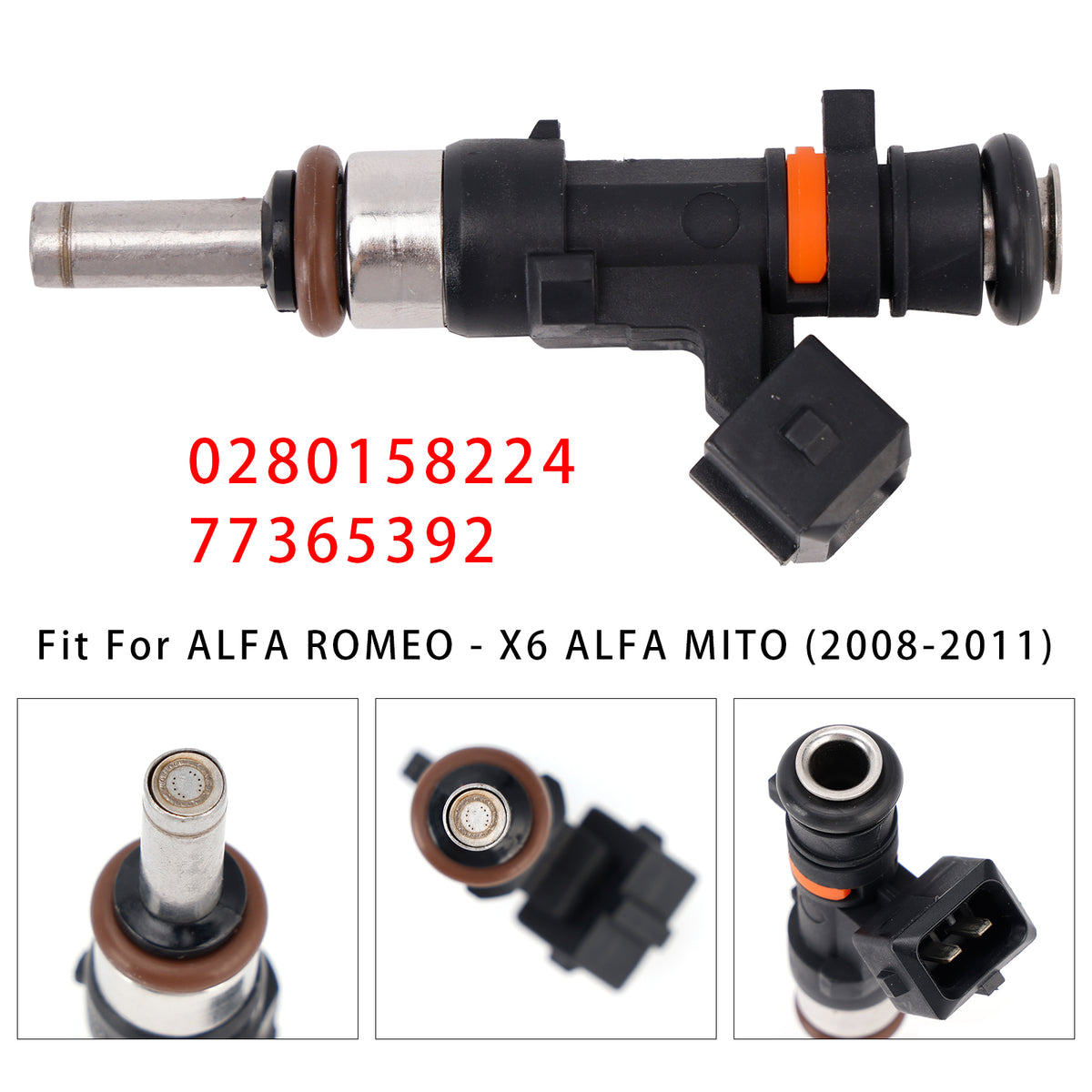 Alfa Romeo FIAT Lancia 0280158224 77365392 1PCS Fuel Injector