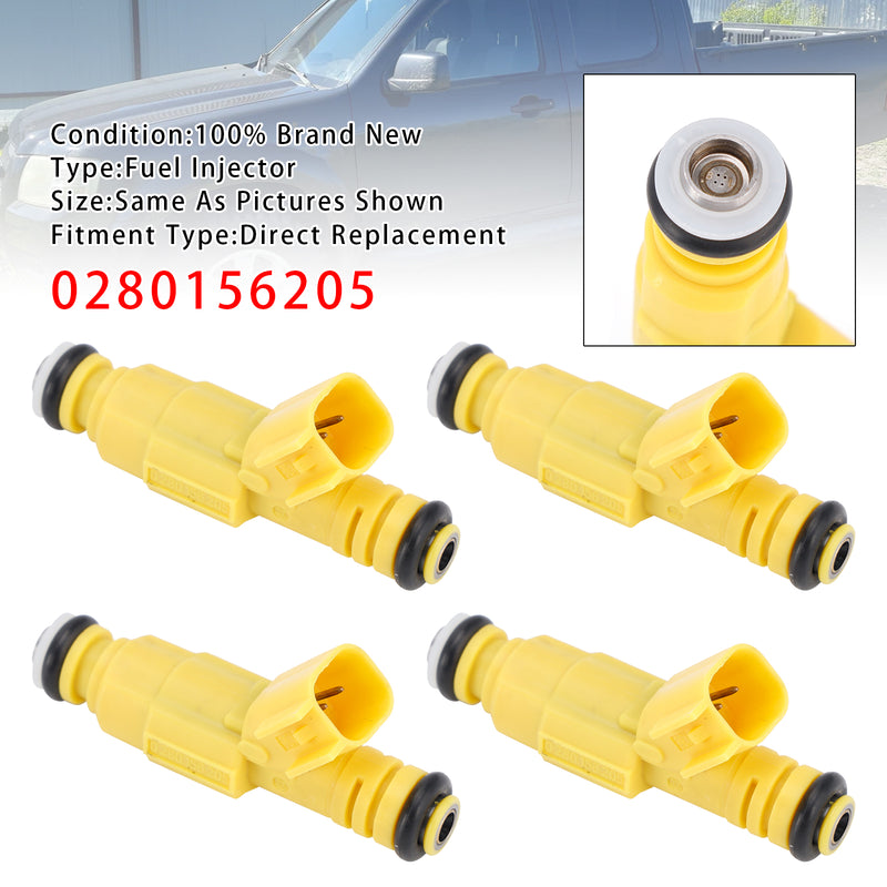 Ford Ranger Mazda B2300 2.3L 0280156205 FJ464 4PCS Fuel Injector