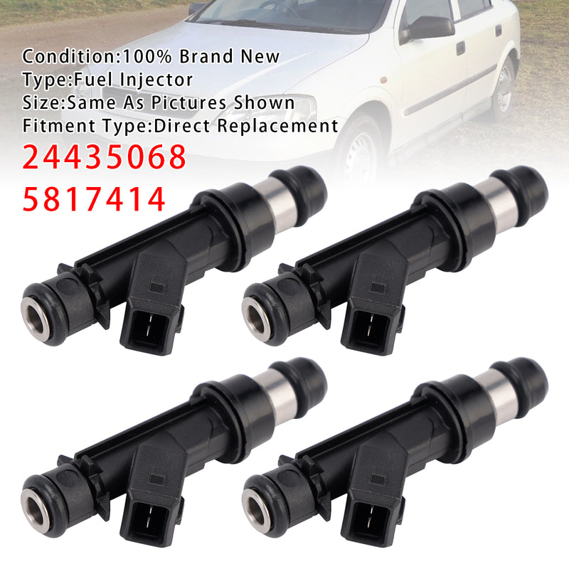 Vauxhall Astra Meriva Zafira engines 24435068 5817414 4PCS Fuel Injector