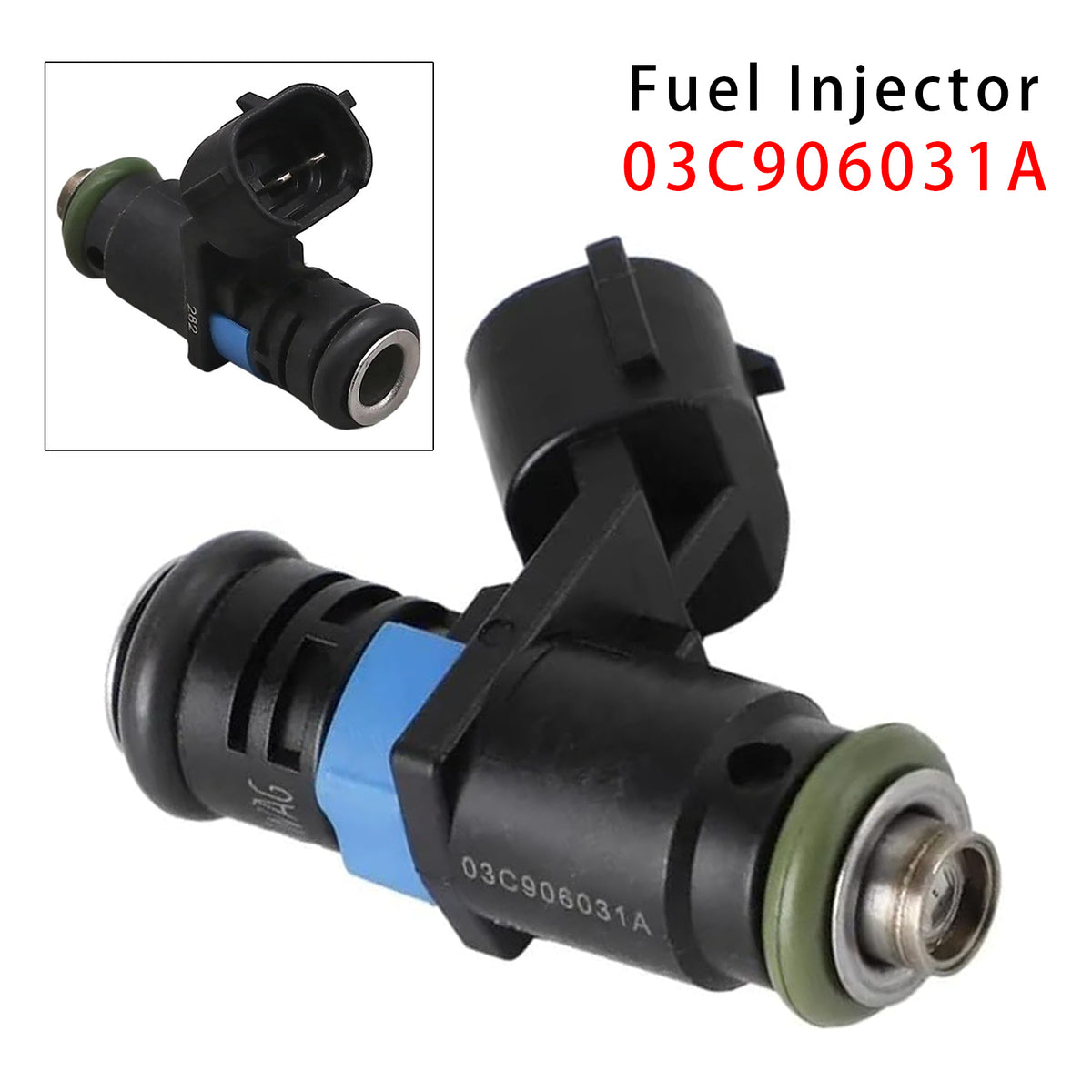 Skoda Fabia Seat Ibiza VW Jetta Polo 1.6 03C906031A 1PCS Fuel Injector