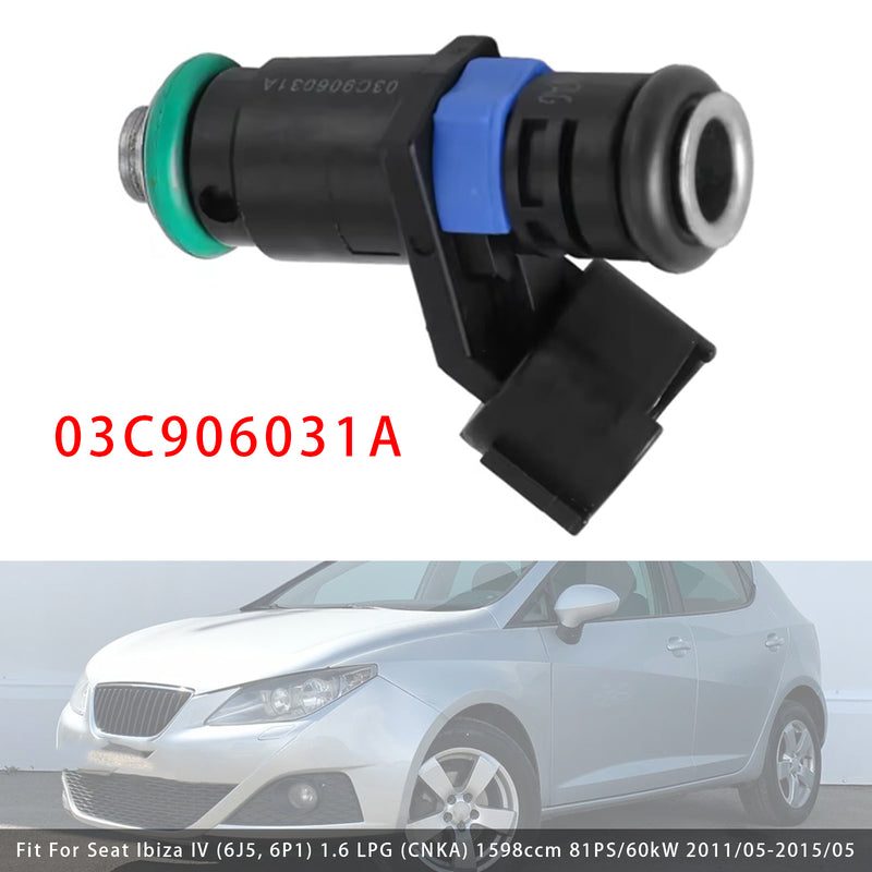 Skoda Fabia Seat Ibiza VW Jetta Polo 1.6 03C906031A 1PCS Fuel Injector