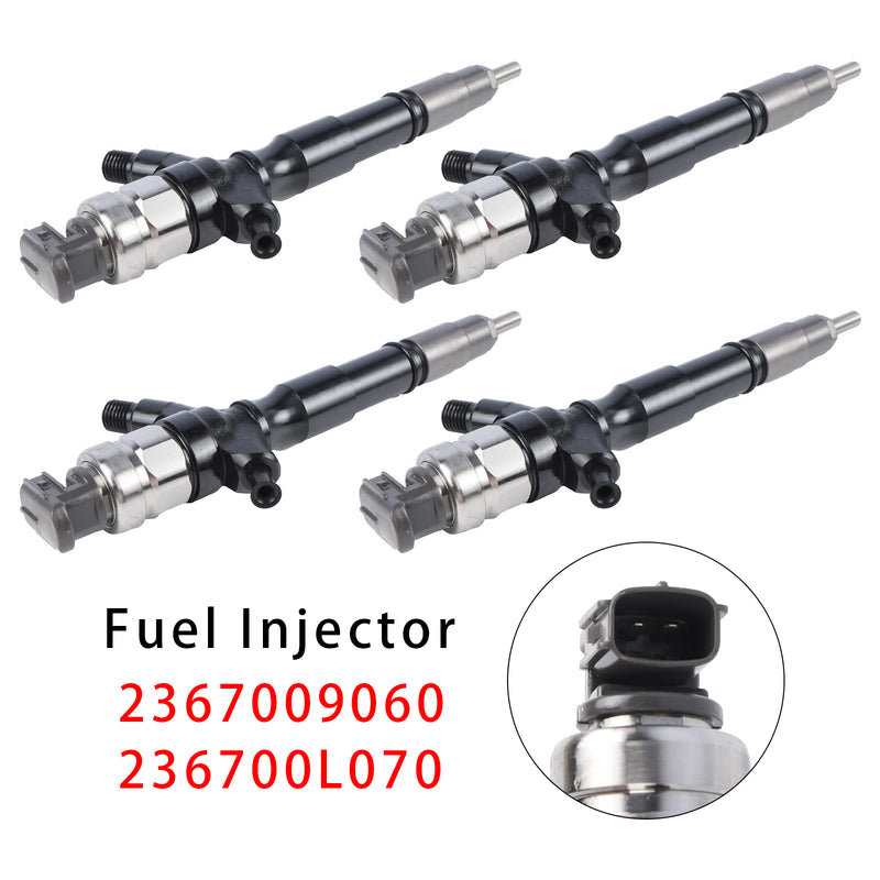 Toyota Hilux Hiace 2KD-FTV 2.5L 2367009060 236700L070 4PCS Fuel Injector