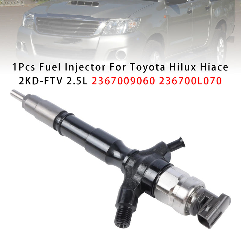 Toyota Hilux Hiace 2KD-FTV 2.5L 2367009060 236700L070 1PCS Fuel Injector
