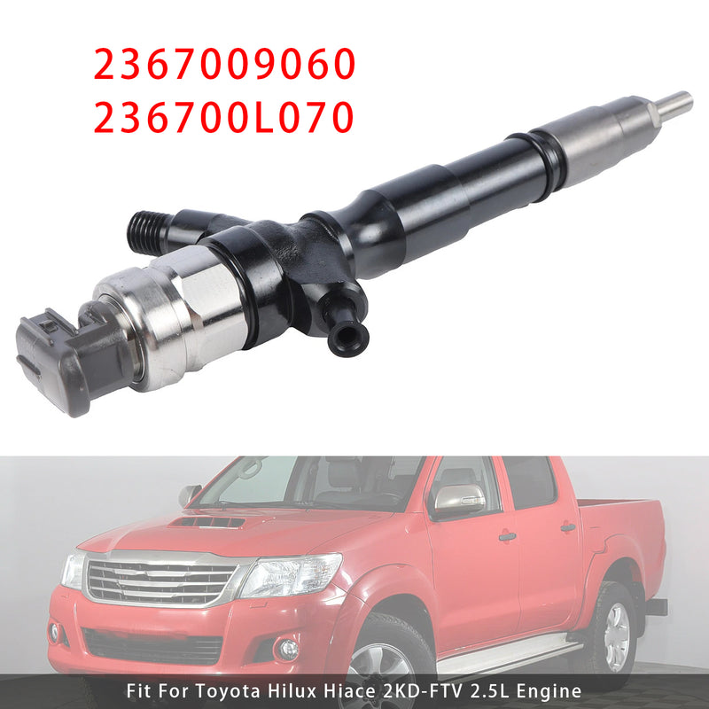 Toyota Hilux Hiace 2KD-FTV 2.5L 2367009060 236700L070 1PCS Fuel Injector