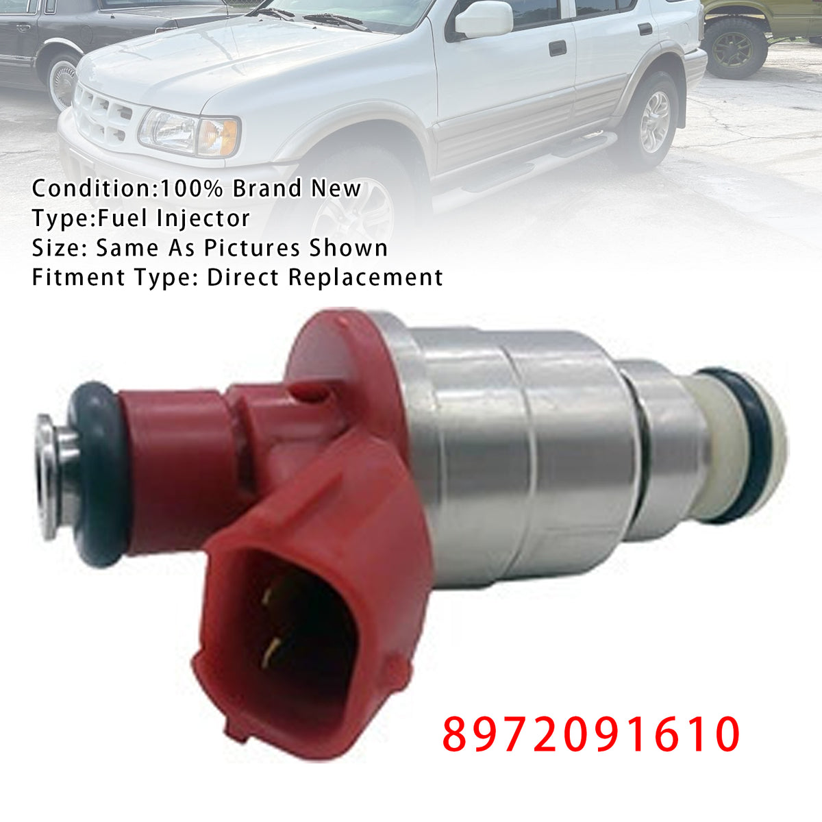 ISUZU Rodeo TFR/TFS 1999-2003 6VD1 3.2 V6 8972091610 1PCS Fuel Injector