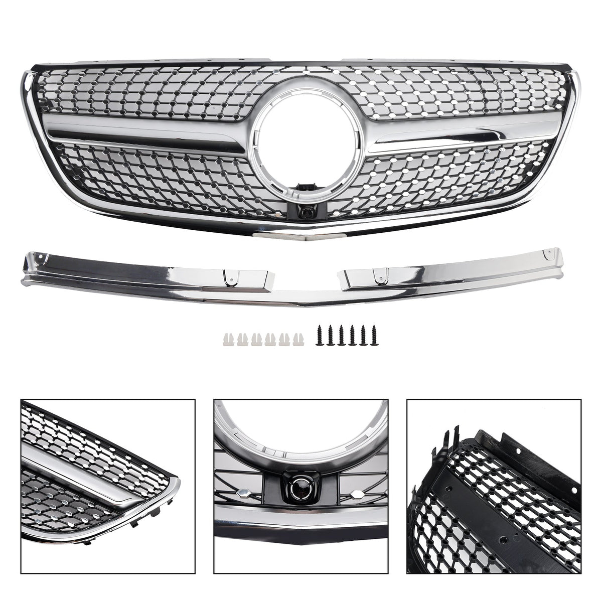 Mercedes Vito W447 2015-2019 GT Stlye Diamond Front Bumper Grill Grille