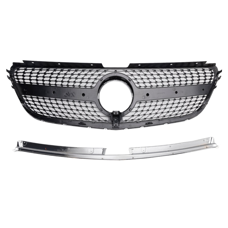 Mercedes Vito W447 2015-2019 GT Stlye Diamond Front Bumper Grill Grille