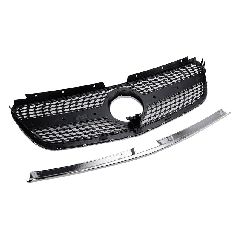 Mercedes Vito W447 2015-2019 GT Stlye Diamond Front Bumper Grill Grille