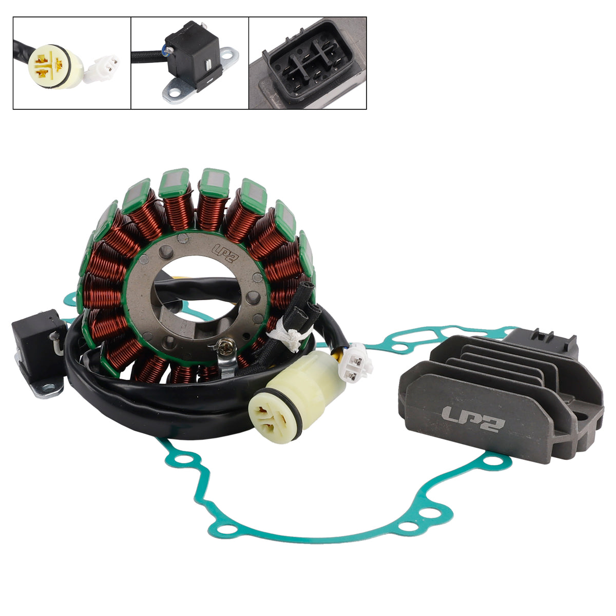 2008-2014 Kawasaki KFX450R KFX 450R KSF450B Stator & Regulator w/Gasket