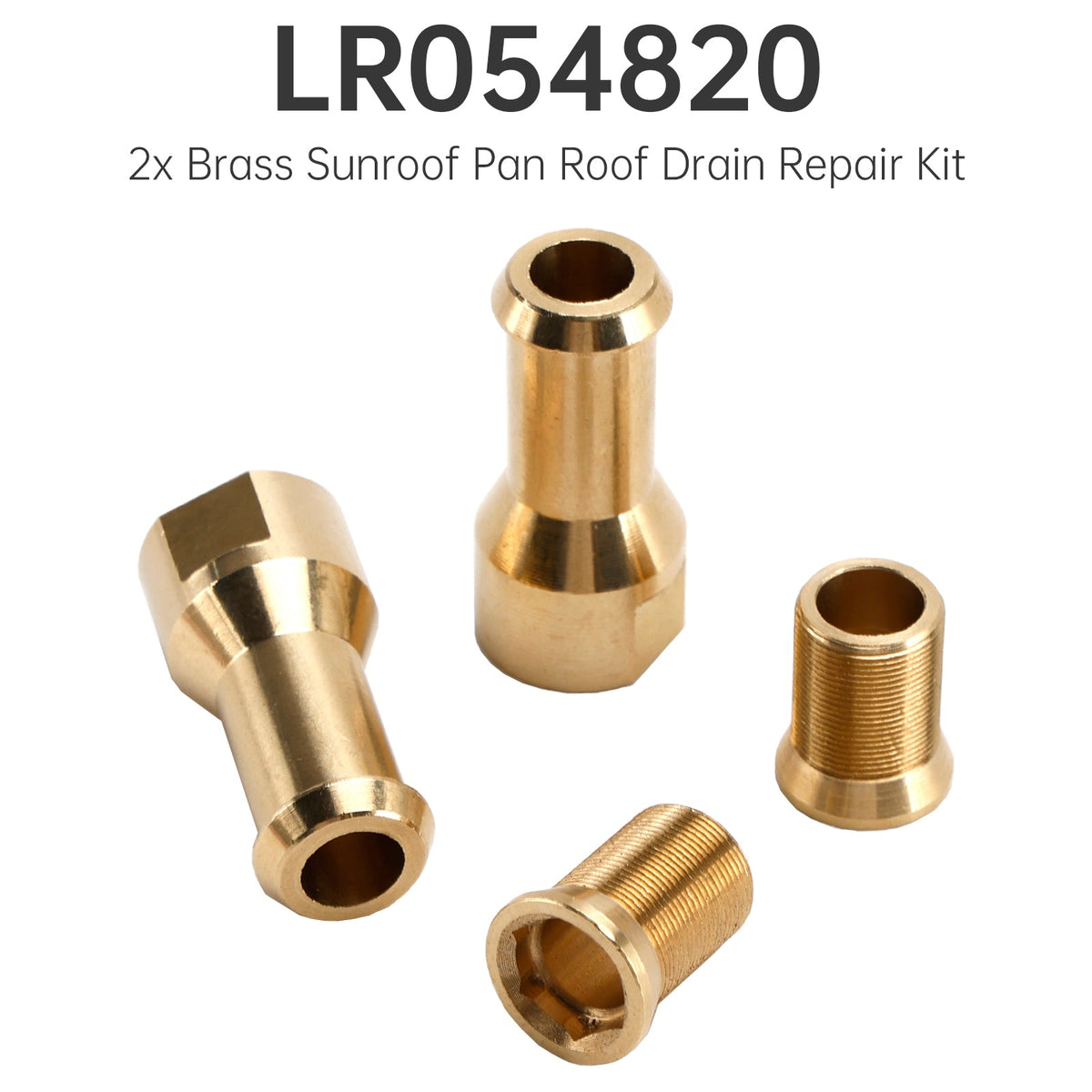 2x Brass Sunroof Pan Roof Drain Repair Kit for Land Rover Range Rover LR054820