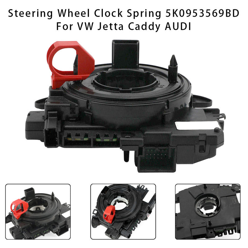 VW Jetta Caddy AUDI Steering Wheel Clock Spring 5K0953569BD
