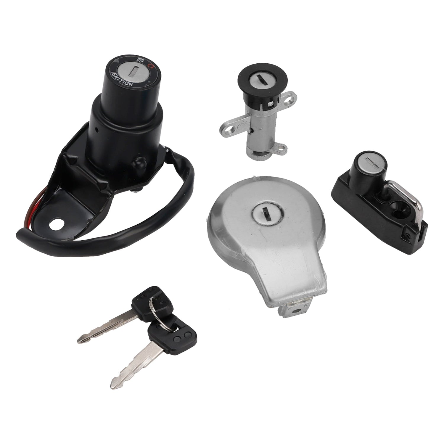 Yamaha XV400 Virago 1991-1994 Ignition Key Switch Fuel Cap Helmet Seat Lock Set
