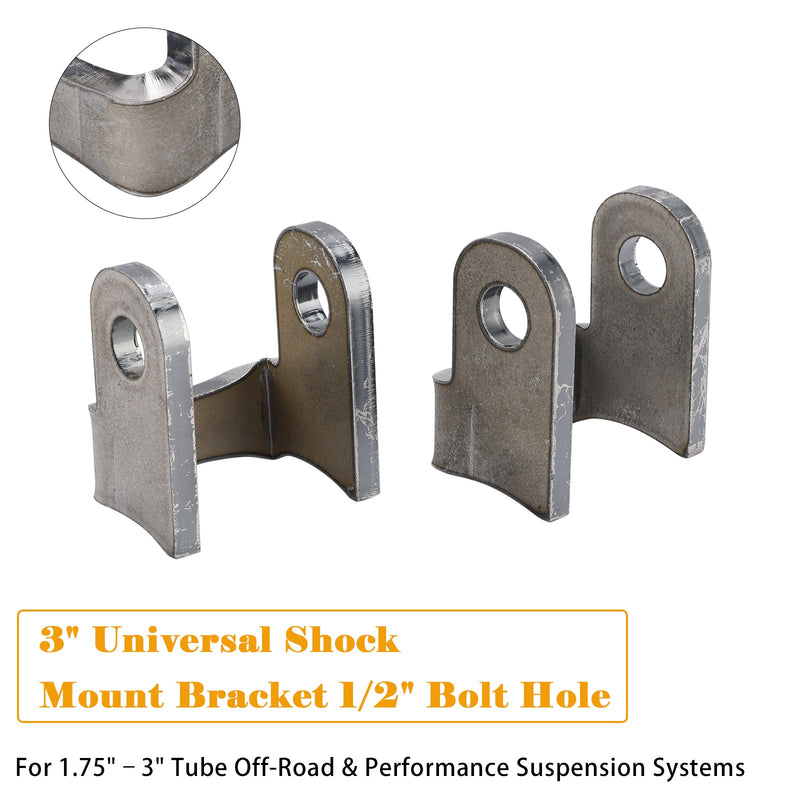 3" Universal Shock Mount Bracket 1/2" Bolt Hole For 1.75"¨C3" Performance Suspension