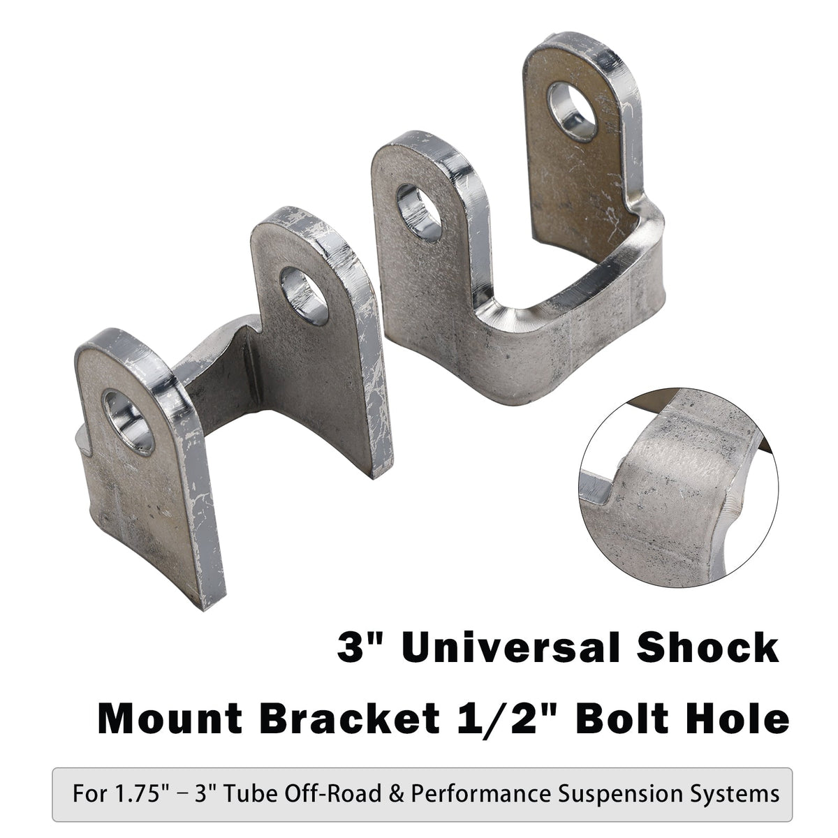 3" Universal Shock Mount Bracket 1/2" Bolt Hole For 1.75"¨C3" Performance Suspension