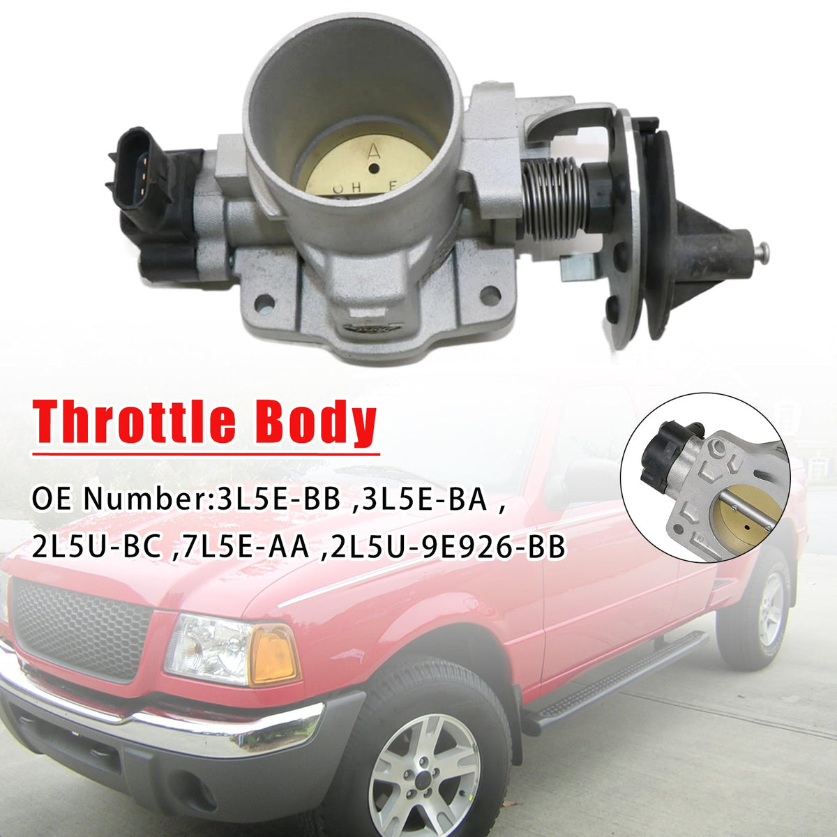 Throttle Body Valve 3L5E-BB 2L5U-BB 3L5E-BA for Ford Ranger 2002-2008