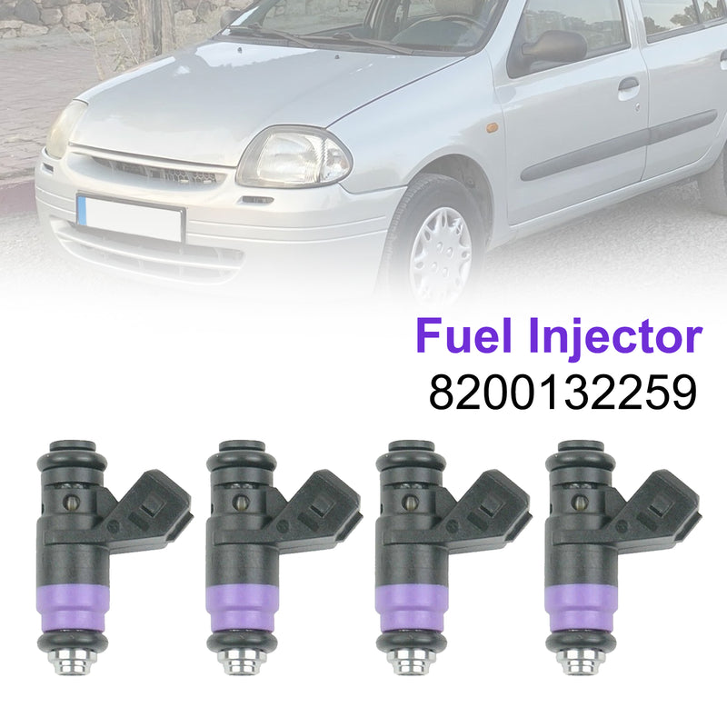 Renault Clio Laguna Megane Scénic 1.4 1.6 8200132259 4PCS Fuel Injector