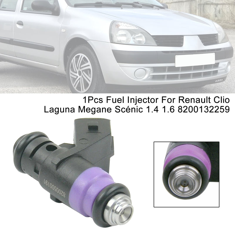 Renault Clio Laguna Megane Scénic 1.4 1.6 8200132259 1PCS Fuel Injector