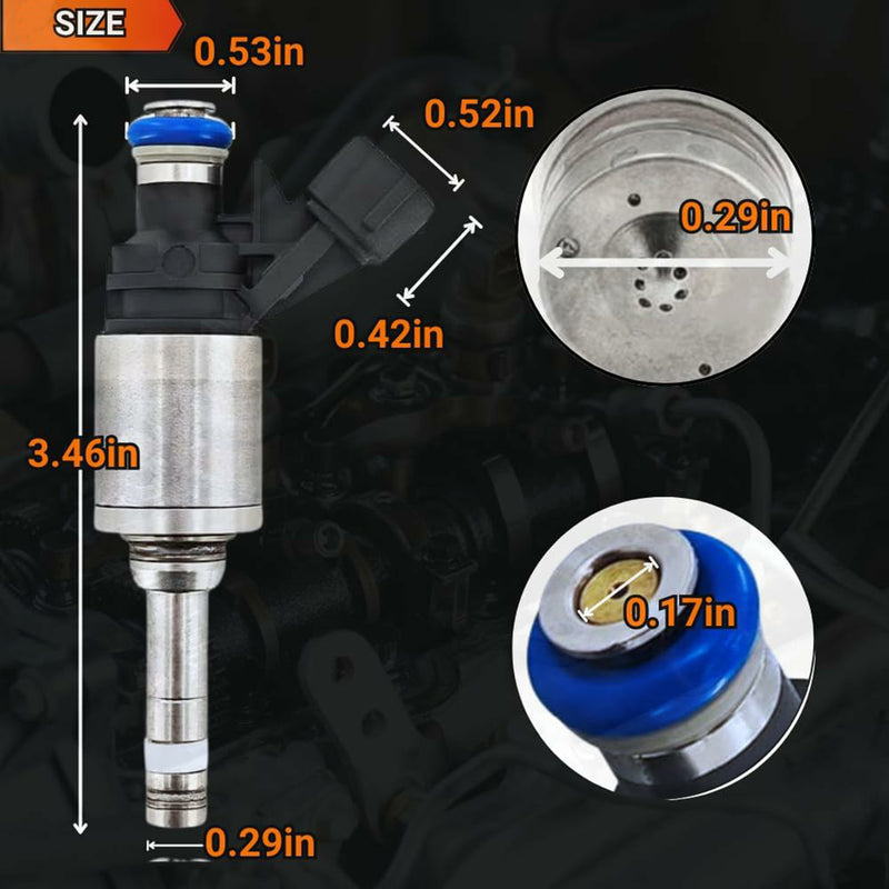 Nissan Pathfinder Infiniti QX60 2017-2020 V6 3.5 16600-6KA0A 1PCS Fuel Injector