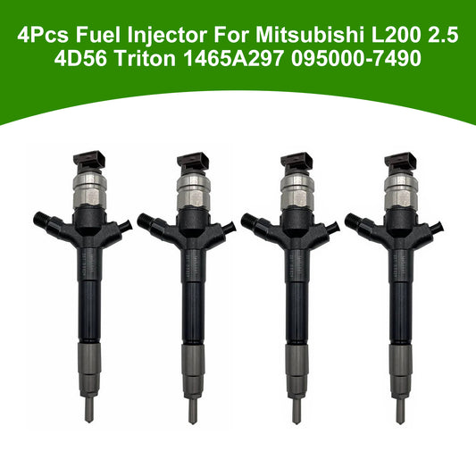 Mitsubishi L200 2.5 4D56 Triton 1465A297 095000-7490 4PCS Fuel Injector